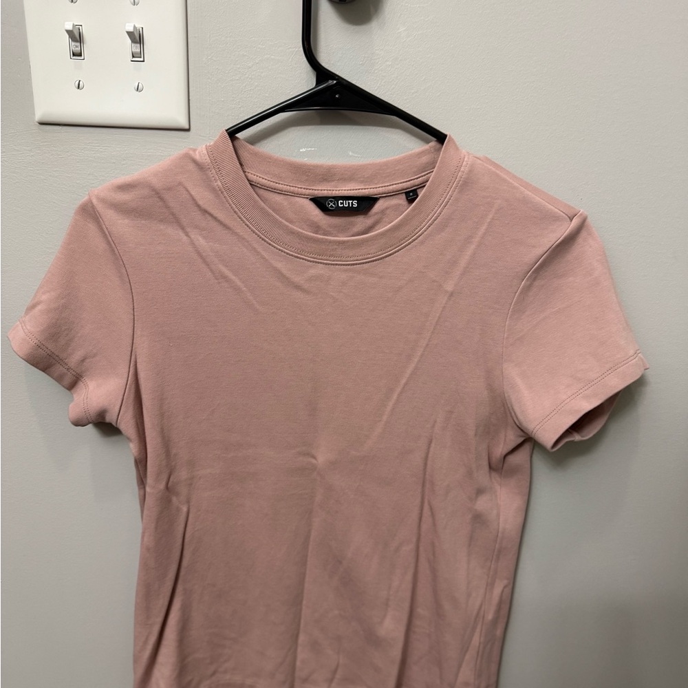 Women's Cuts Clothing Pink Top